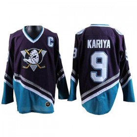 Anaheim Ducks Mighty Ducks Paul Kariya 9 CCM Throwback Authentic Shirt - Mannen
